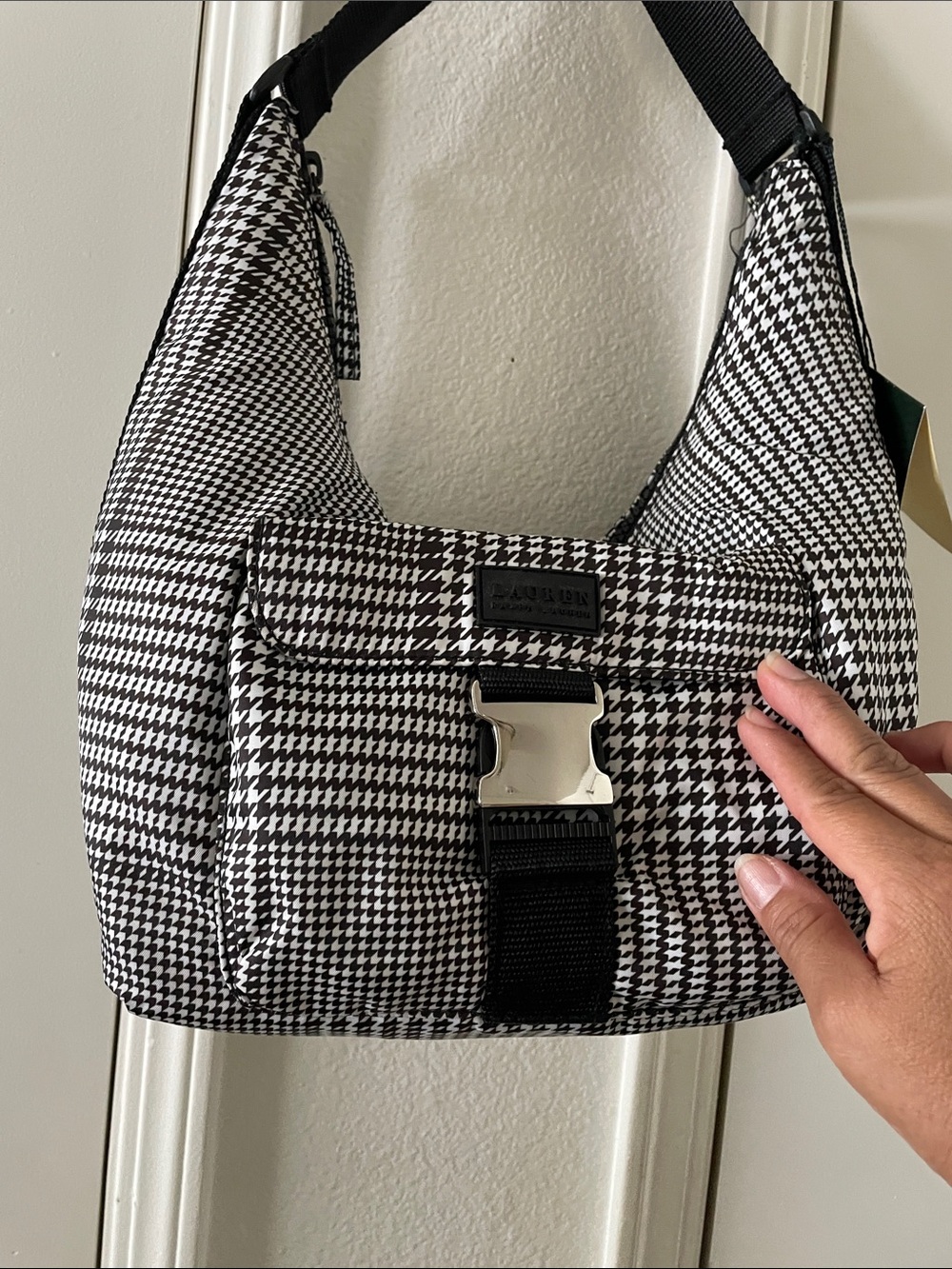 Lauren Ralph Lauren checkered shoulder bag - Picture 2 of 2